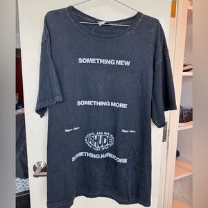 Rhude Charcoal Distressed Tee